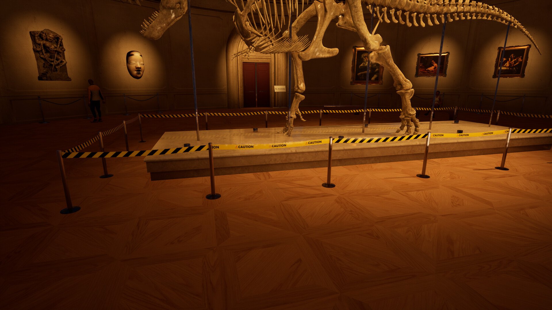 Museum 8 screenshot — the dinosaur fossil gallery